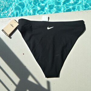 NIKE Women's Black High Cut Bikini Swim Bottoms Size XL NEW NWT